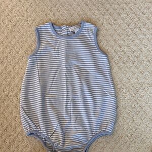 TBBC Striped Sleeveless Romper in Light Blue & White size 3T